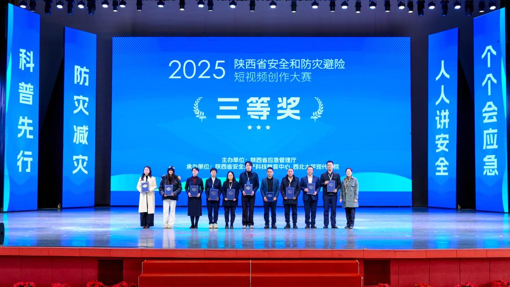 公司选送作品在陕西省安全和防灾避险短视频创作大赛中获奖