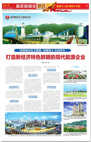 陕西日报:打造新经济特色鲜明的现代能源企业